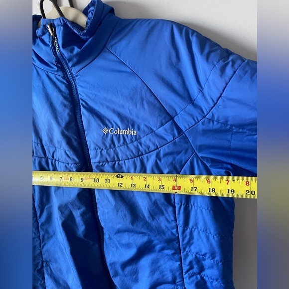 Columbia Sportswear bright blue Omni heat foil lined winter jacket size Large - Picture 5 of 7